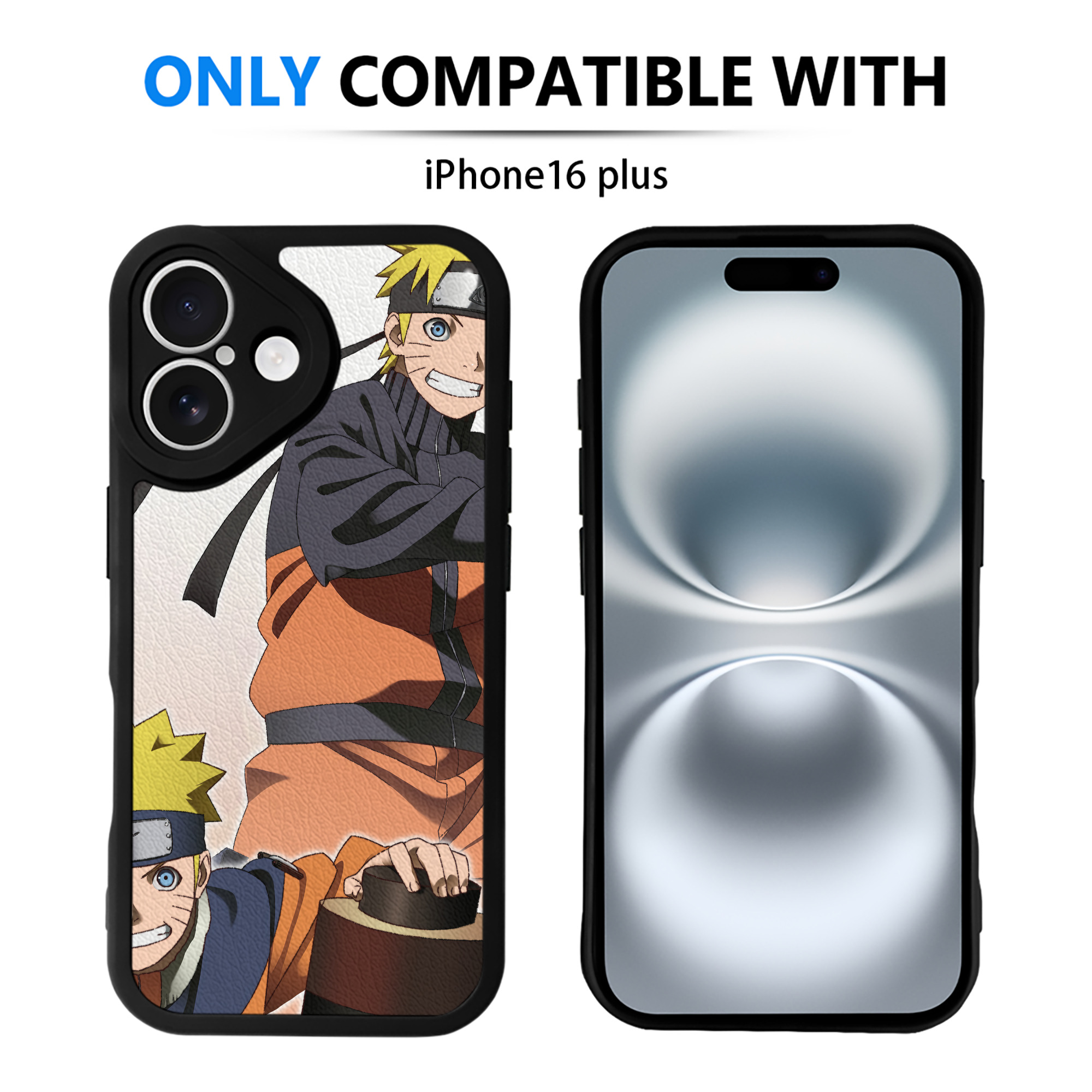 （画像用） NARUTO -ナルト- NARUTO -ナルト- 疾風伝 【iPhone 16シリーズ対応】シリコンスマホケース（レザー調） 材質：シリコン